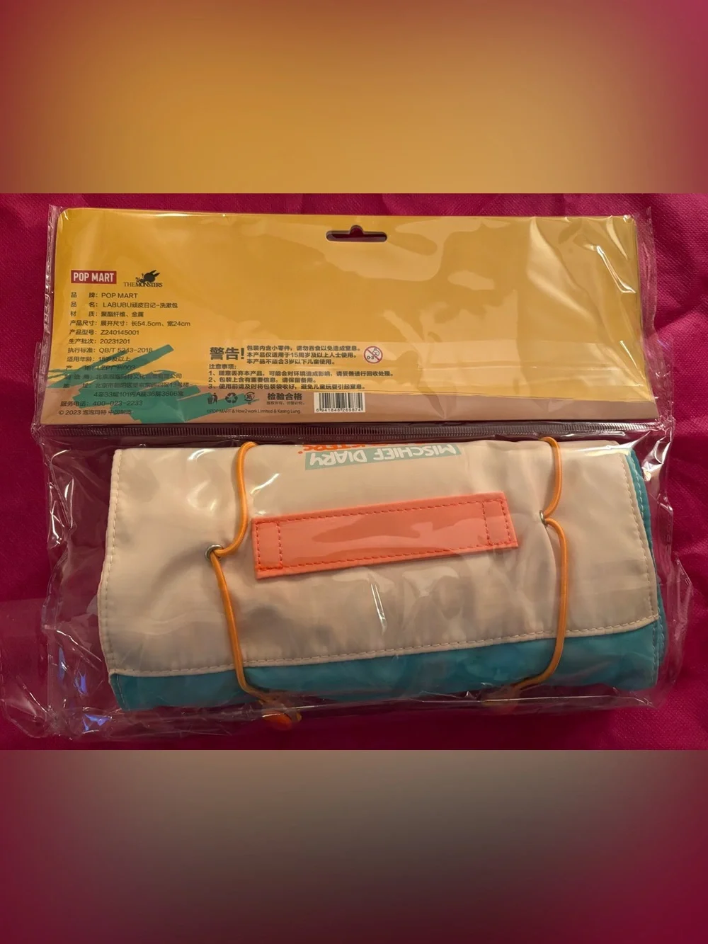 Pop Mart The Monsters Blue & Cream Cosmetic Roll